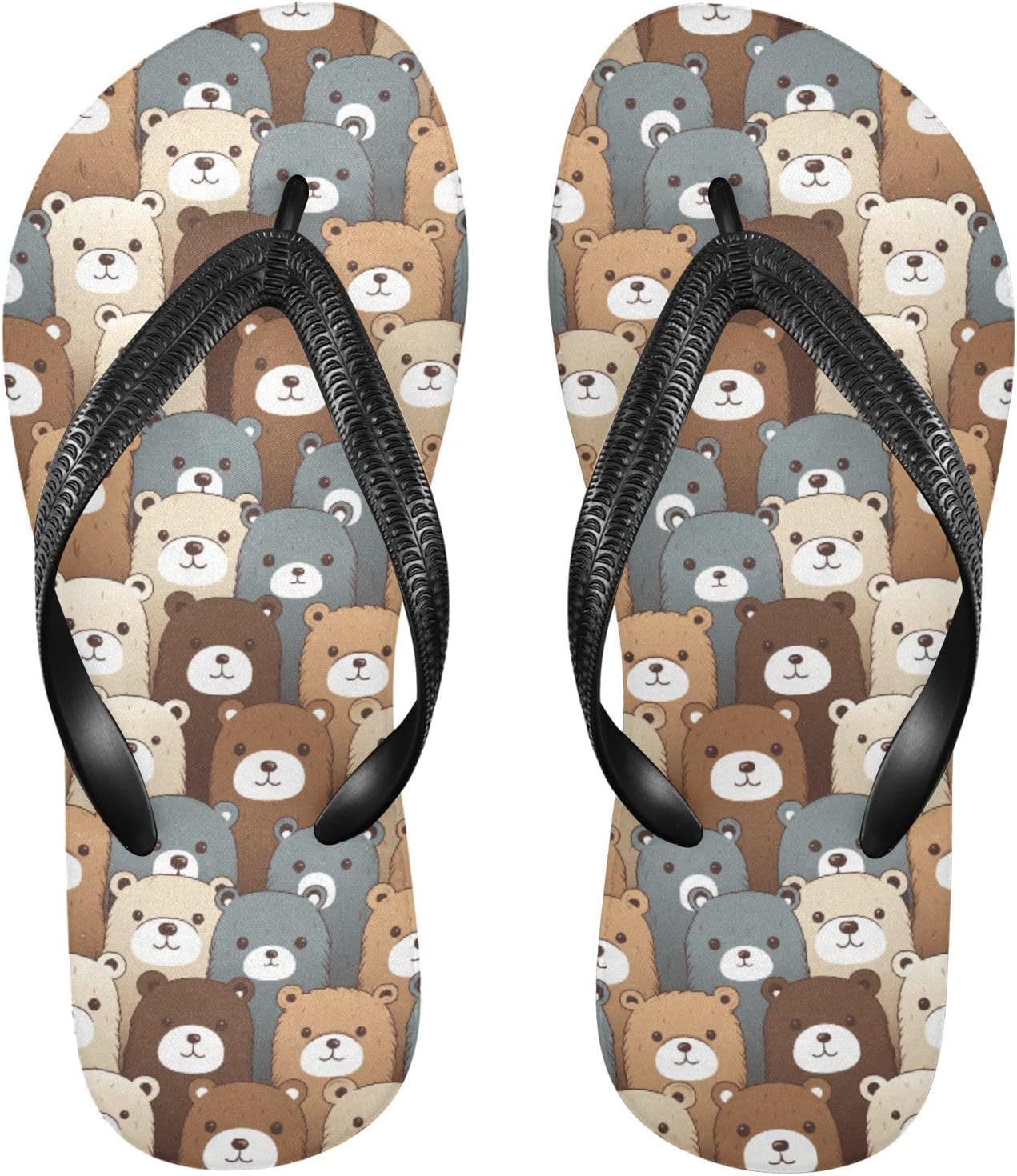 

Шлепанцы MNSRUU для женщин и мужчин, Bears I 1827