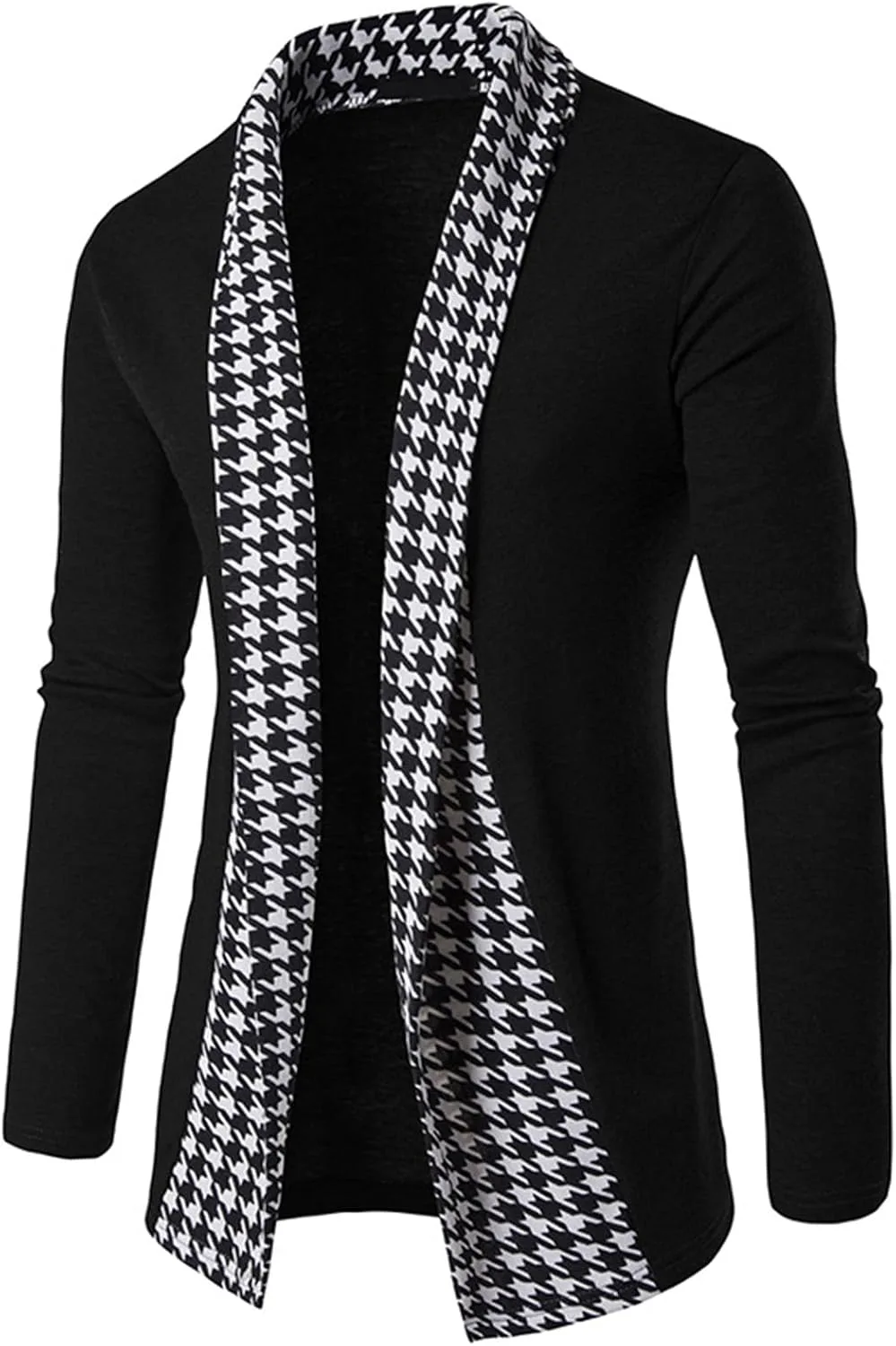 

Кардиган Wankang с шальным воротником и клеткой houndstooth