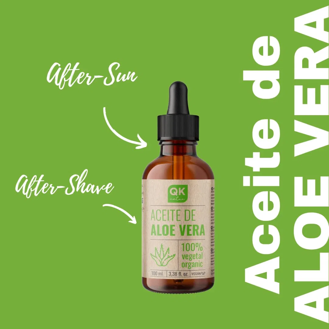 Чистое натуральное органическое масло алоэ вера «ALOE VERA ÖL» от QKnatur, 100 мл, 2 шт. Qknatur — фото 3