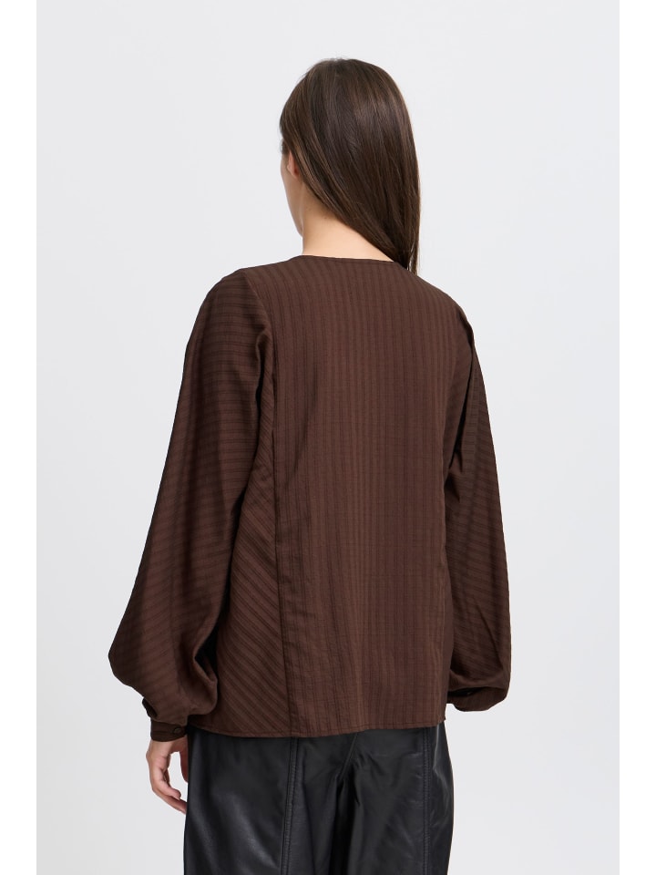 

Рубашка с длинными рукавами BYJAYELLE, прямого кроя, цвет Coffee Bean b. young