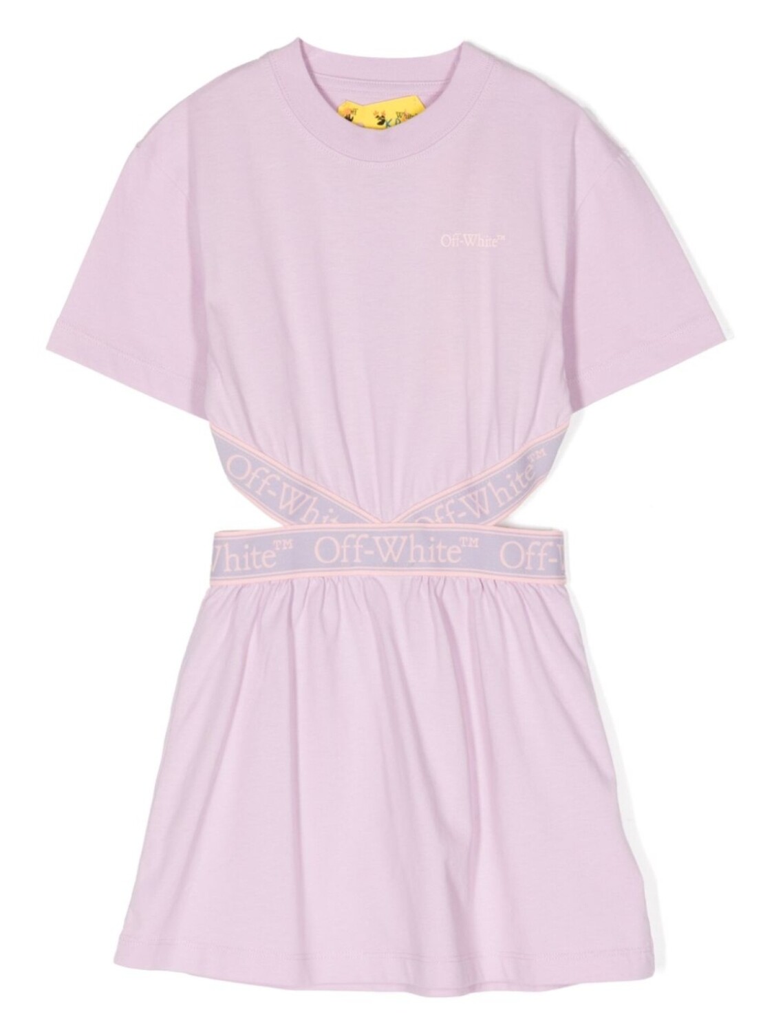 

Off-White Kids платье с логотипом на поясе, фиолетовый