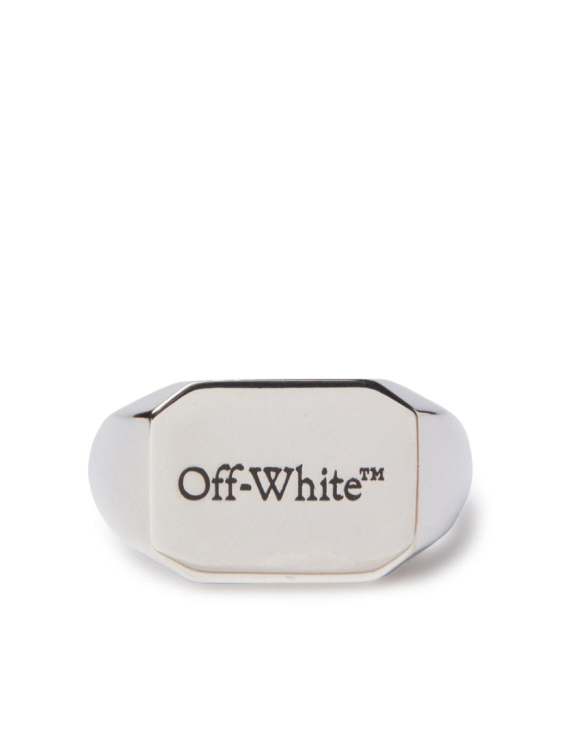 

Кольцо с логотипом Off-White, серебряный
