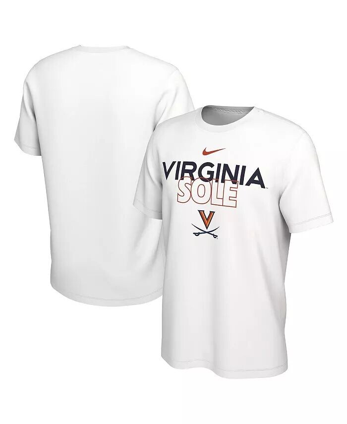 

Мужская белая футболка Virginia Cavaliers On Court Bench Nike