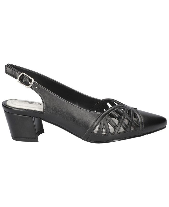 Женские туфли-лодочки с открытой пяткой с пряжкой Bizzy Easy Street, цвет Black — фото 2