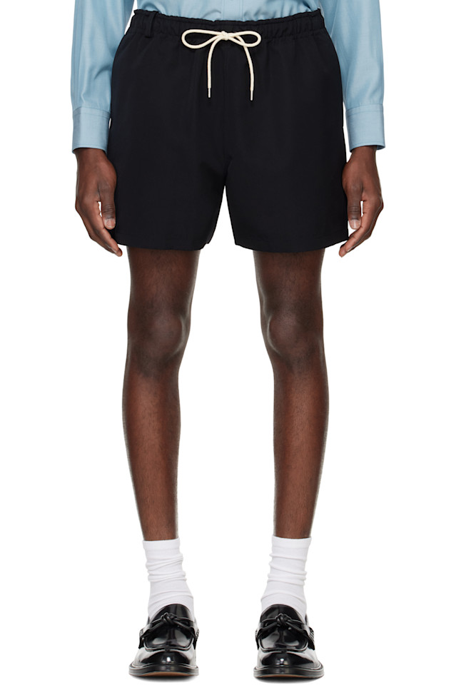 

Шерстяные шорты Max Canvas Auralee, черный