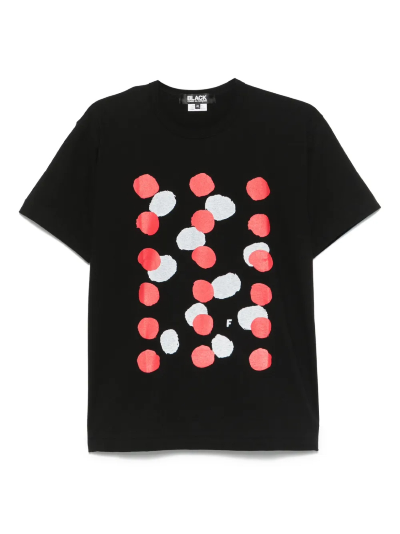 

Футболка с принтом в горошек Black Comme Des Garçons, черный