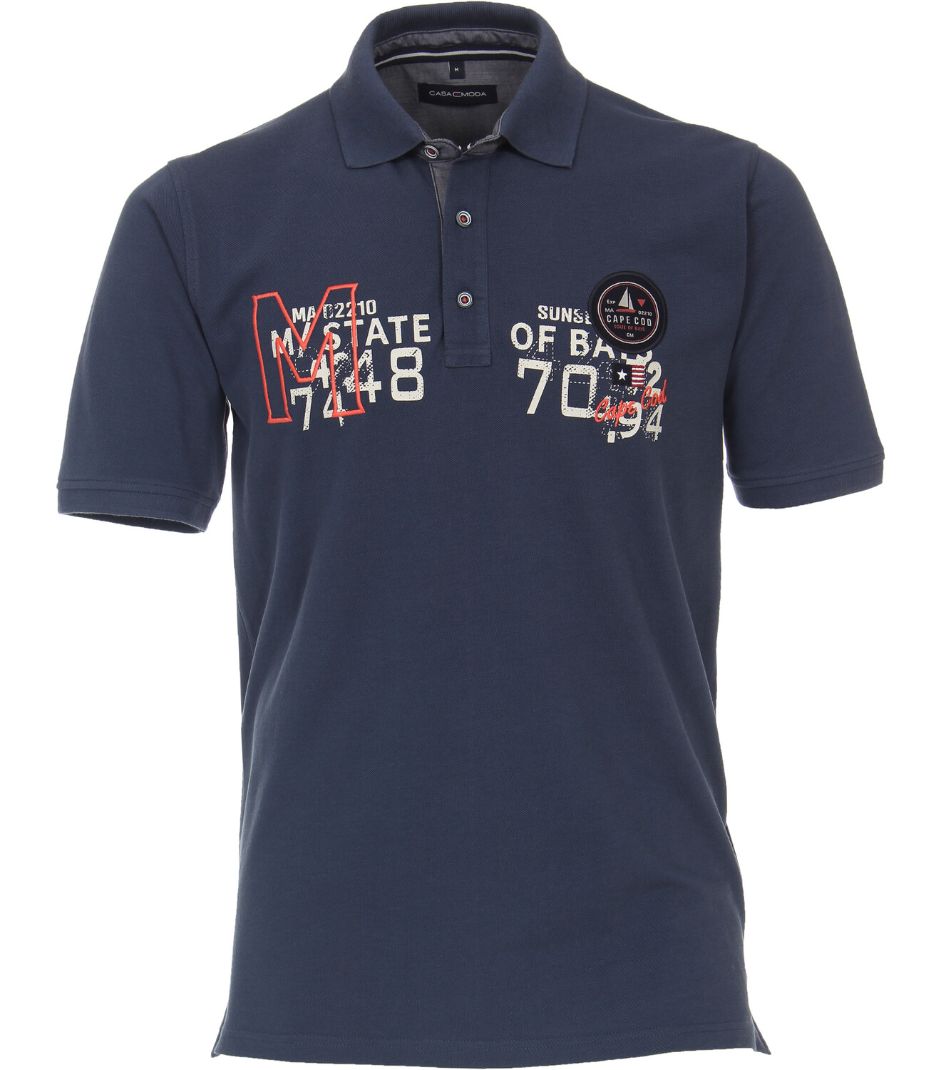 

Поло CASAMODA Polo Shirt, цвет mittleres Dunkelblau