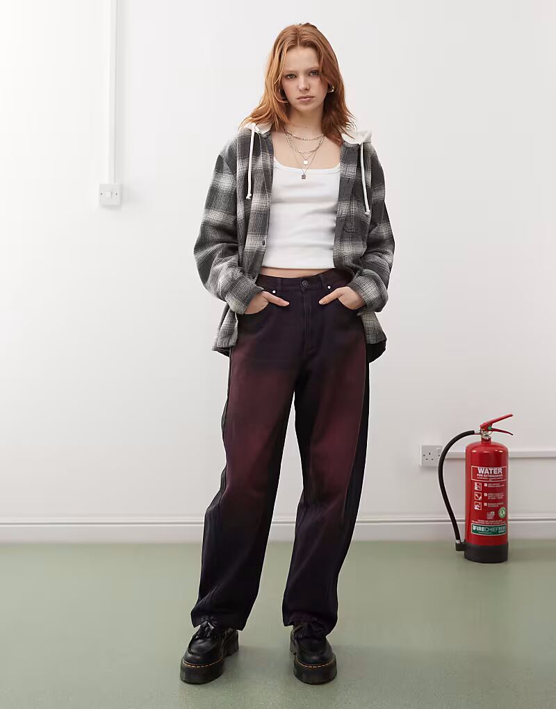 

Джинсы Adidas Originals Adilenium Season 3 красного цвета