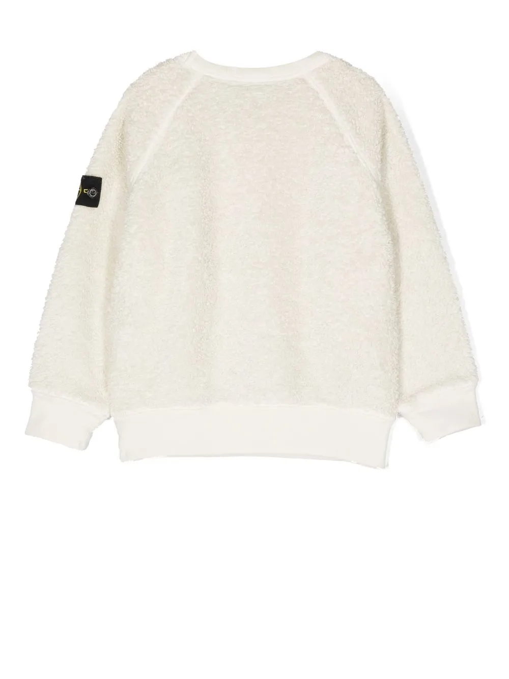 Толстовка с нашивкой Compass Stone Island Junior, слоновая кость — фото 2