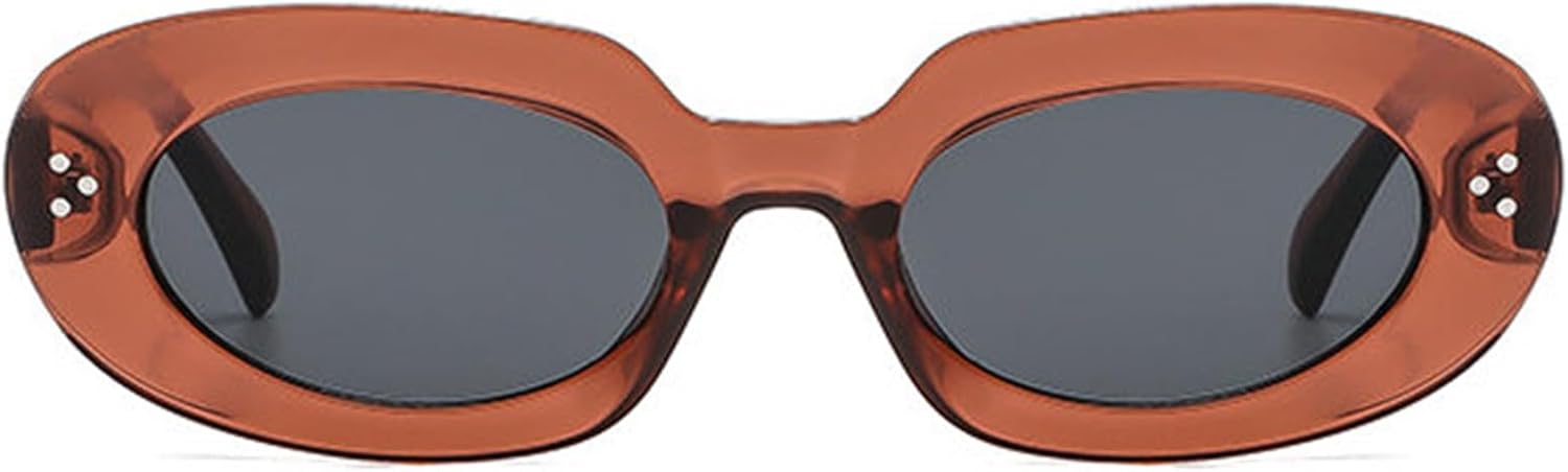 

Солнцезащитные очки Willochra в винтажном стиле с заклепками для женщин, классические солнцезащитные очки 90-х годов, популярные женские солнцезащитные очки, модные градиентные овальные солнцезащитные очки, C4