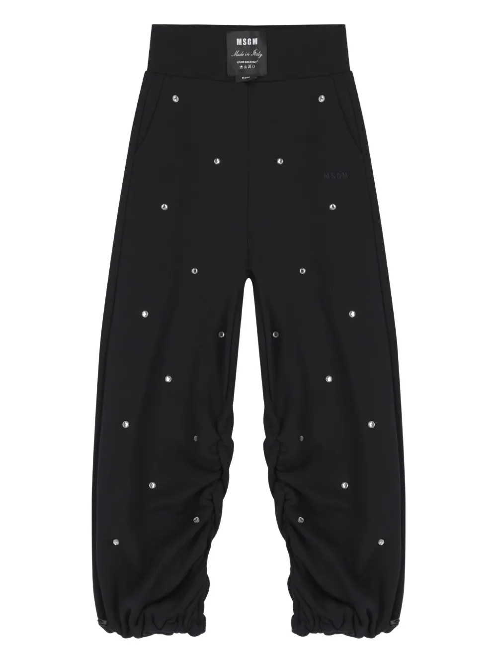 

Джоггеры, украшенные кристаллами MSGM Kids, черный