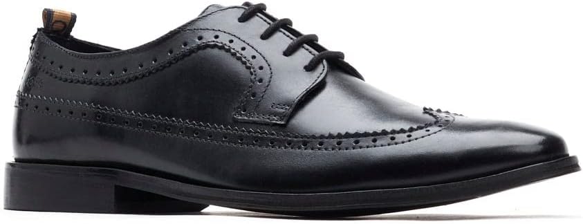 Мужские туфли Havisham Waxy Brogue черного цвета Base London — фото 2