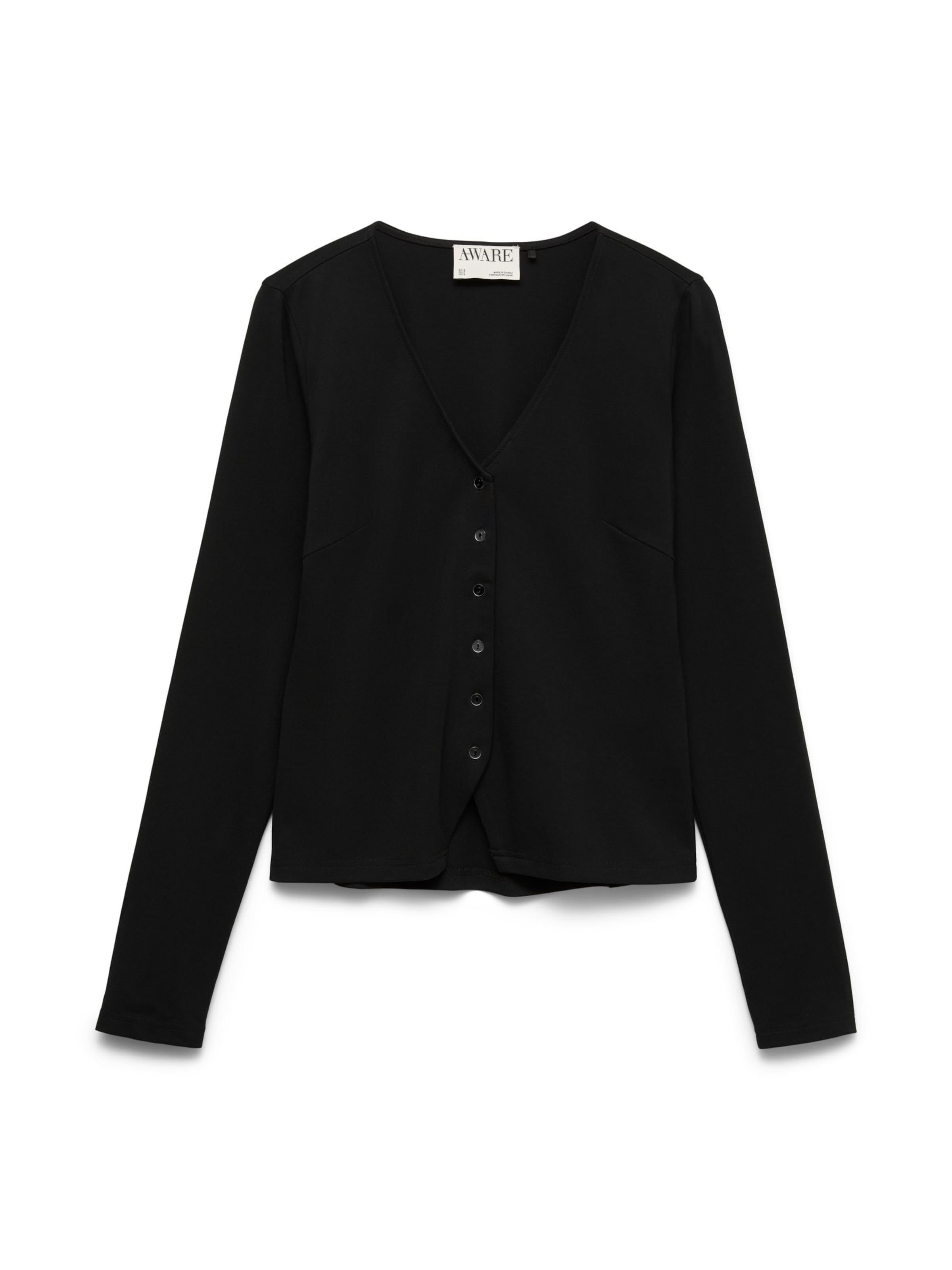 

Vero Moda Curve Вязаный кардиган 'AWCPatricia' в черном цвете