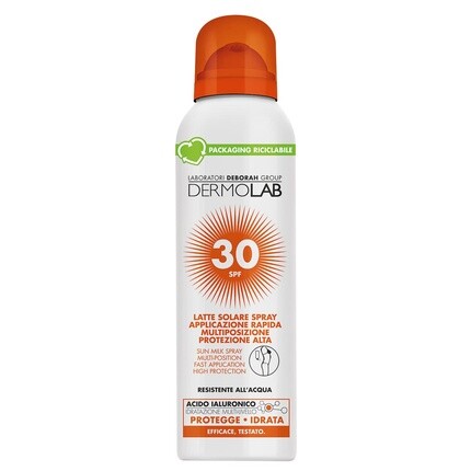 

Dermolab Солнцезащитный спрей с высокой защитой SPF 30, водостойкий, 150 мл