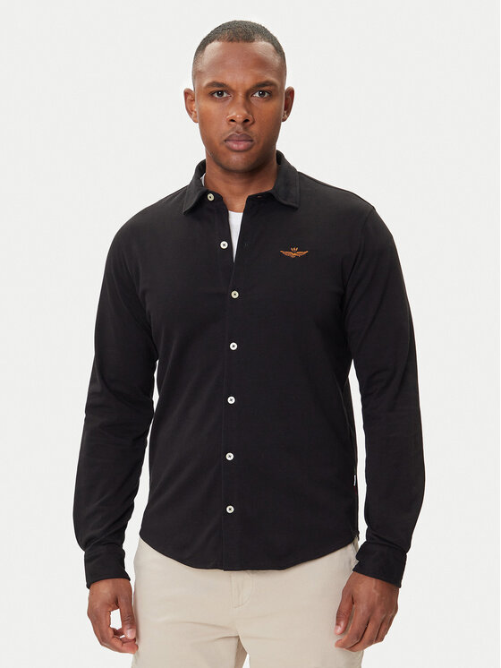 

Рубашка regular fit 252CA1265UP00342 Aeronautica Militare, чёрный