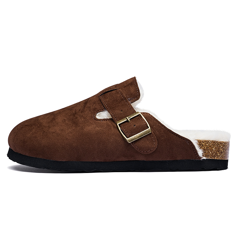 

AAA SINCE 1955 Резиновые подошвы устойчивые к запаху износостойкие противоскользящие тапочки с закрытым носком унисекс каштан, цвет Chestnut