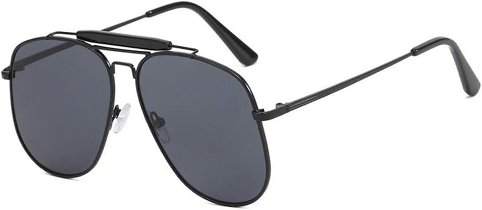 

Модные солнцезащитные очки в крупной металлической оправе для уличной фотосъемки и активного отдыха на открытом воздухе, защита от УФ-излучения, эффектные очки для женщин KTUCN, Black-black Gray