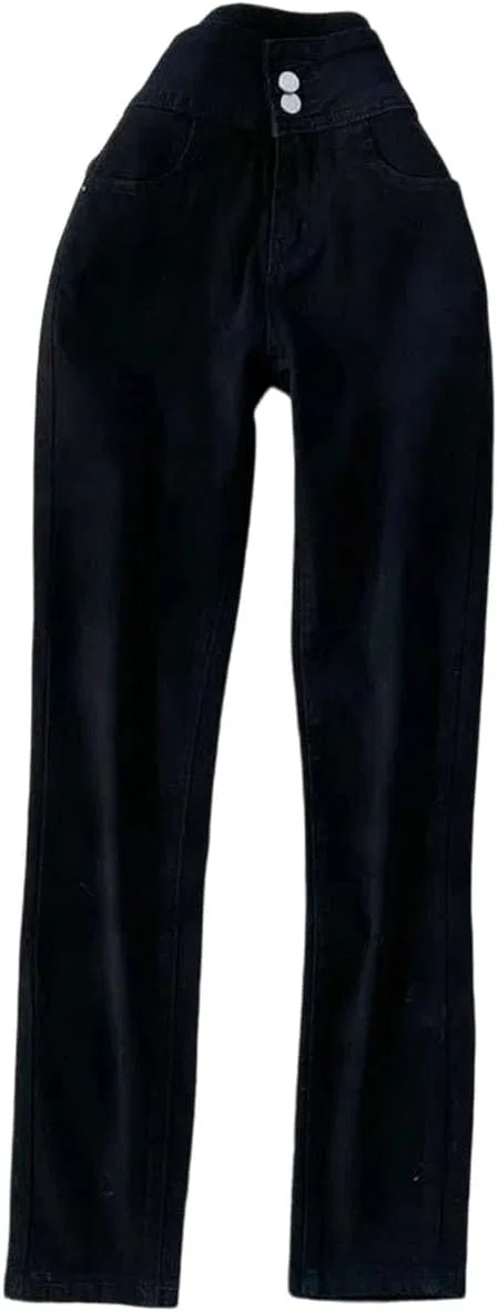 Джинсы, три пуговицы, Women's High Waist Skinny Jeans Three Button Stretch Slim Denim Pants for Daily Casual Wear, 65