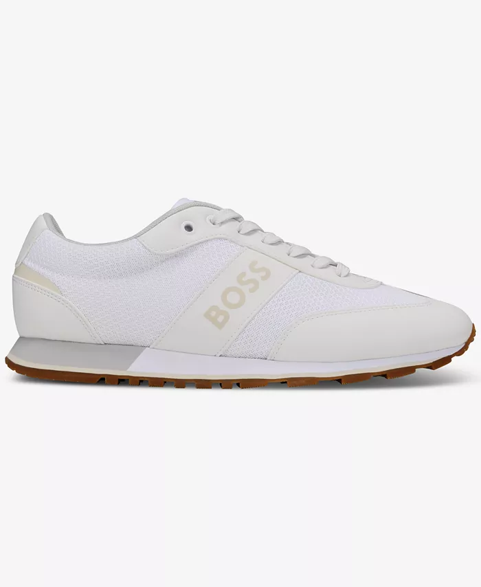 Мужские кроссовки для паркура и бега Hugo Boss, коричневый/бежевый — фото 2