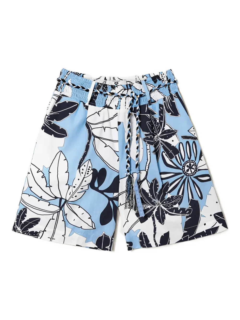 

Шорты с цветочным принтом TWINSET, синий