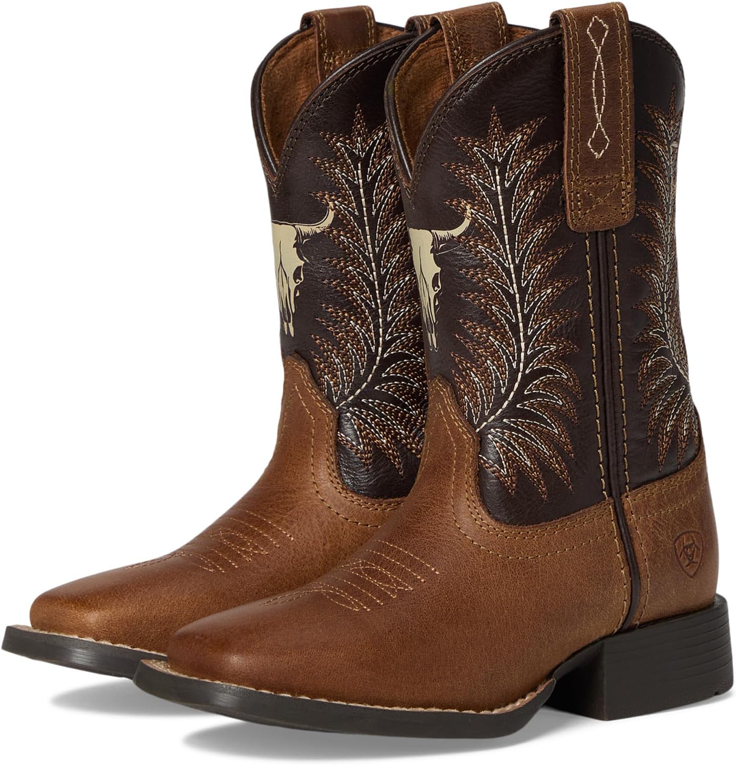 

Ботинки Ariat Kids Stampede Medium Square Toe Western Boots, Desert Brown