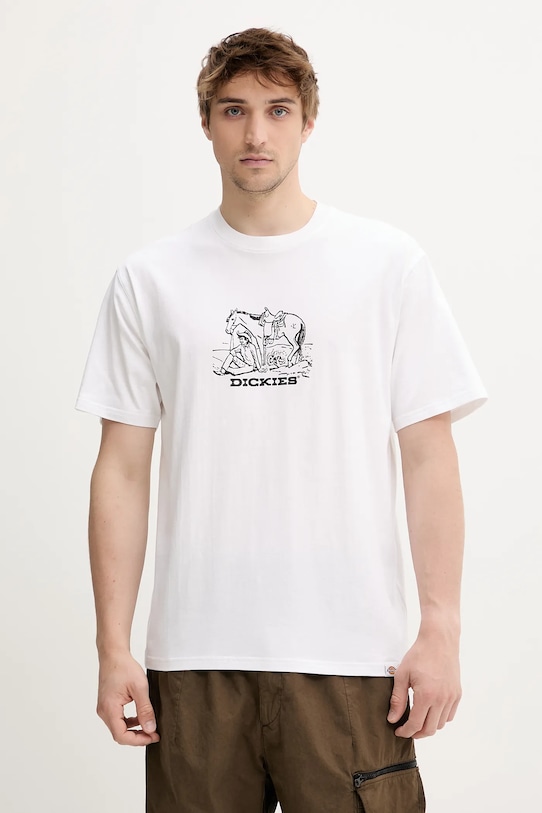 

Хлопковая футболка Dickies, белый