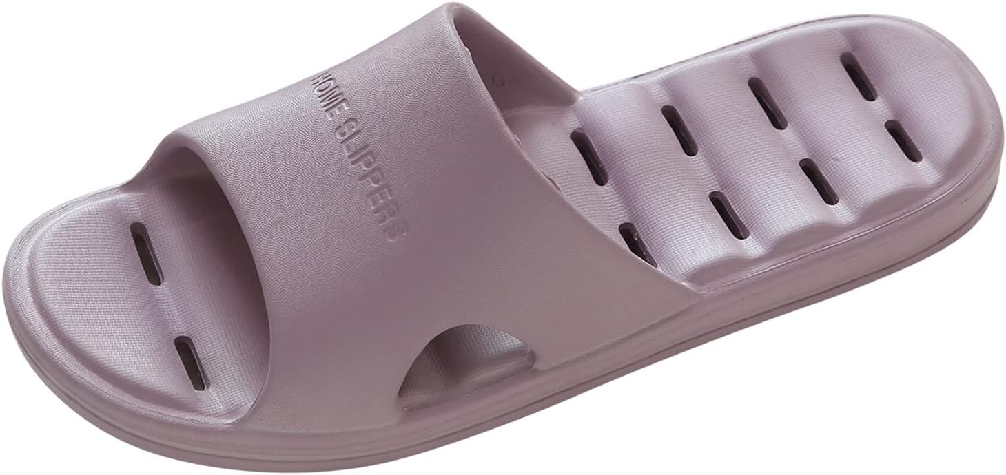 

Мужские тапочки на все сезоны, плоские, нескользящие, легкие, для дома и ванной, водонепроницаемые, мокасины с принтом Generic, фиолетовый