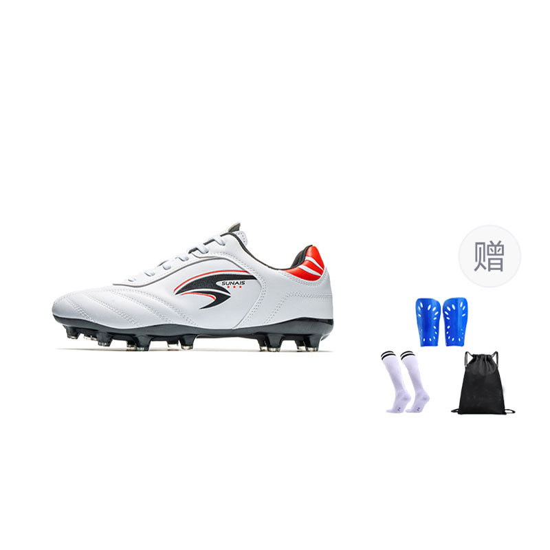 

SUNAIS Футбольные бутсы унисекс низкие белые с длинными шипами 8002 White-Long Stud, цвет 8002 White-Long Stud