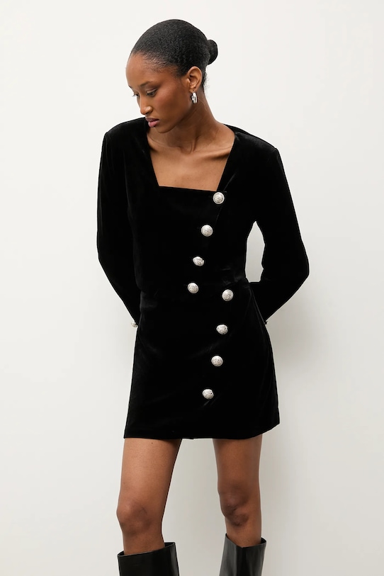 

Комплект из жакета и юбки Answear.Lab, черный