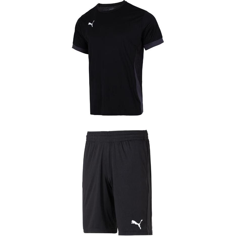 

Повседневная спортивная мужская черная футболка + шорты Puma, черный