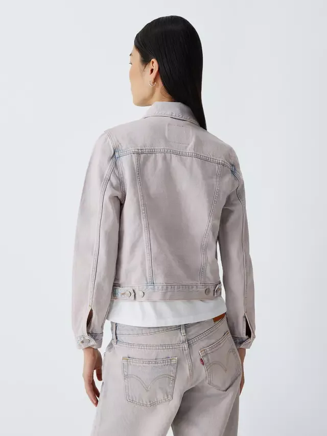 Оригинальная джинсовая куртка дальнобойщика, светло-розовая Levi's — фото 2