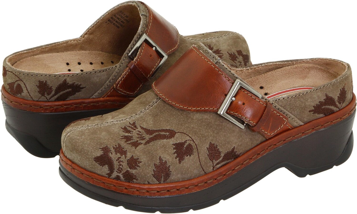 

Сабо Austin Klogs Footwear, цвет Taupe Suede Tapestry
