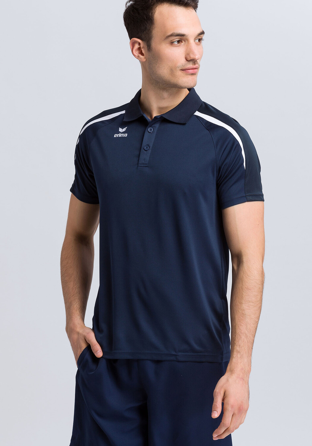 

Поло erima Liga 2.0, цвет new navy/dark navy/weiss