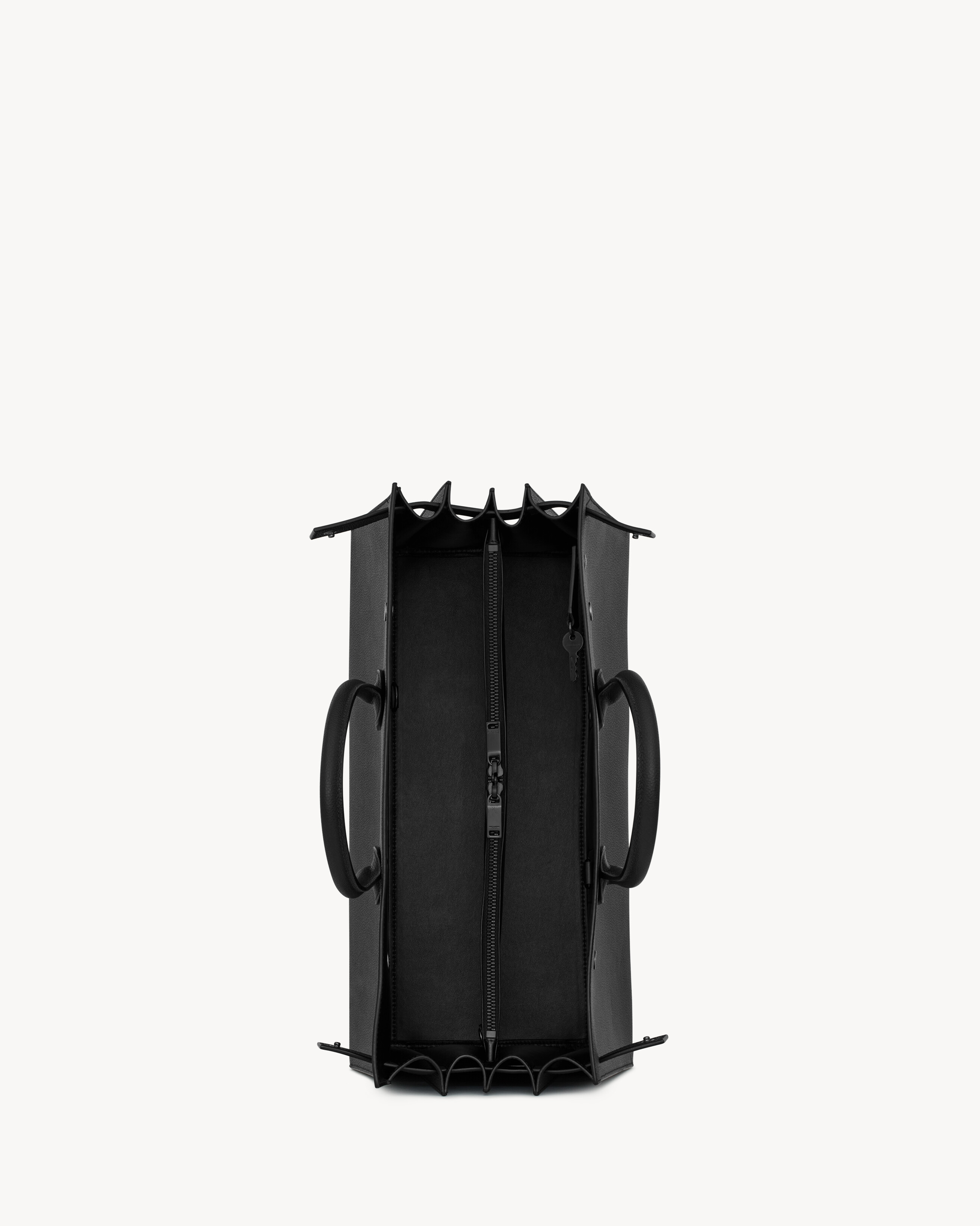 Большая сумка Sac de Jour из зернистой кожи Saint Laurent, черный — фото 4