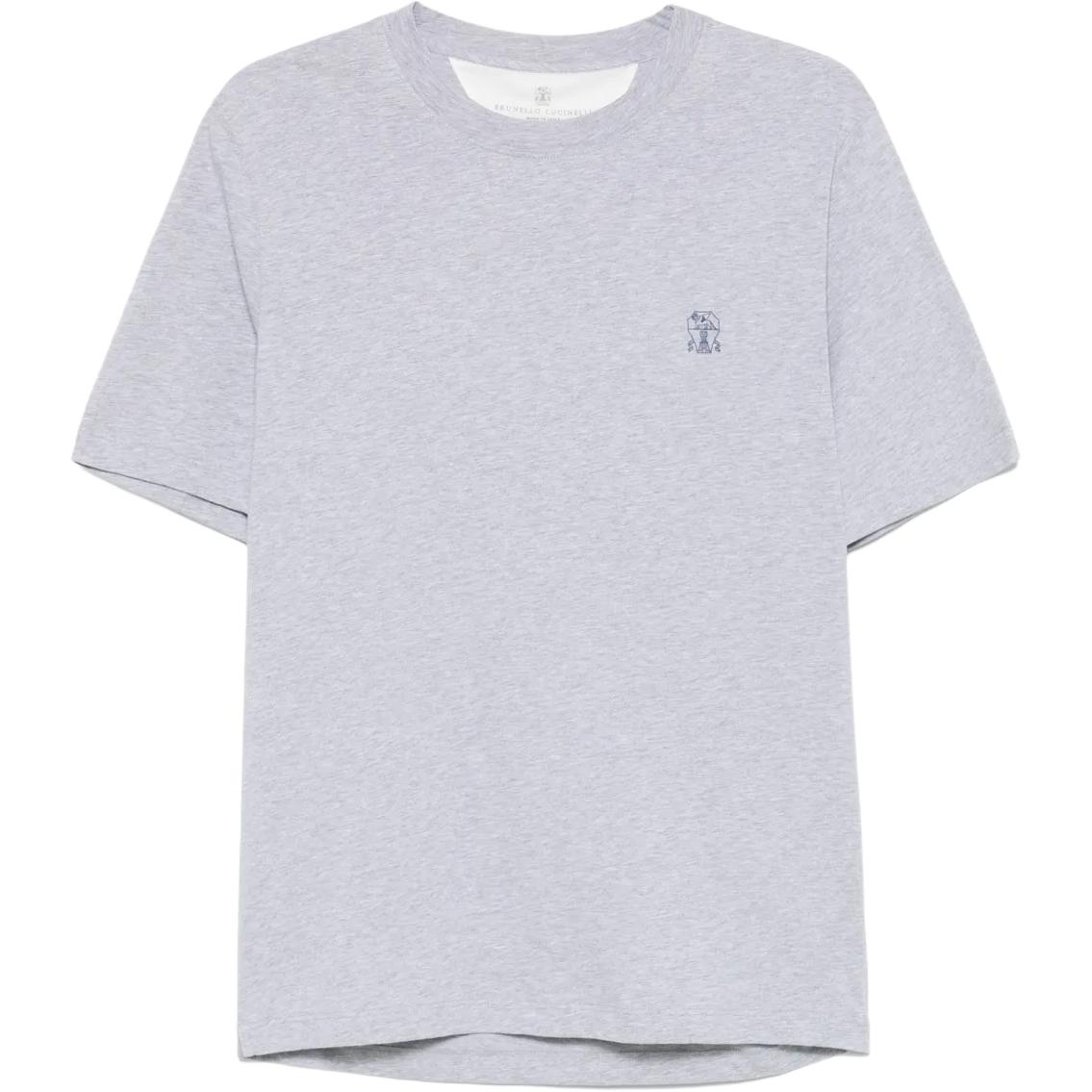 

Хлопковая футболка Brunello Cucinelli, серый