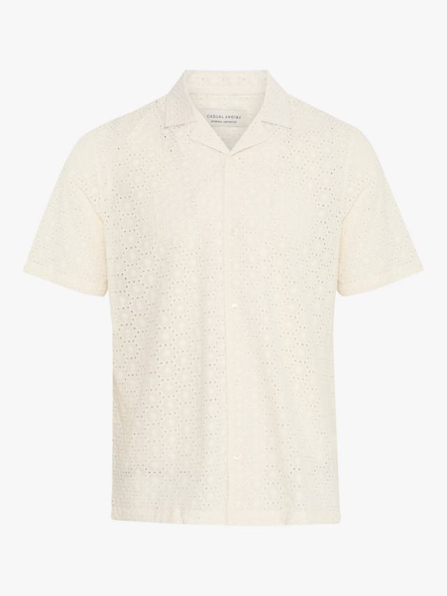 

Рубашка Logan Broderie Anglaise Resort с короткими рукавами Casual Friday, White