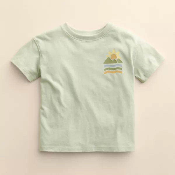 

Свободная футболка с коротким рукавом для малышей и малышей Little Co. By Lauren Conrad, цвет teal sun rays