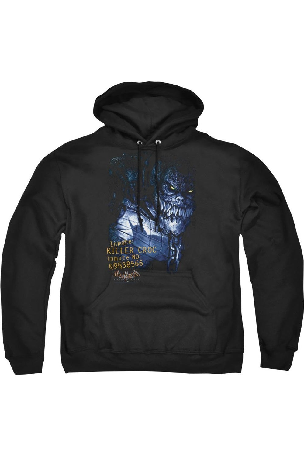 

Толстовка с капюшоном Batman Arkham Asylum Arkham Killer Croc для взрослых Gildan, черный