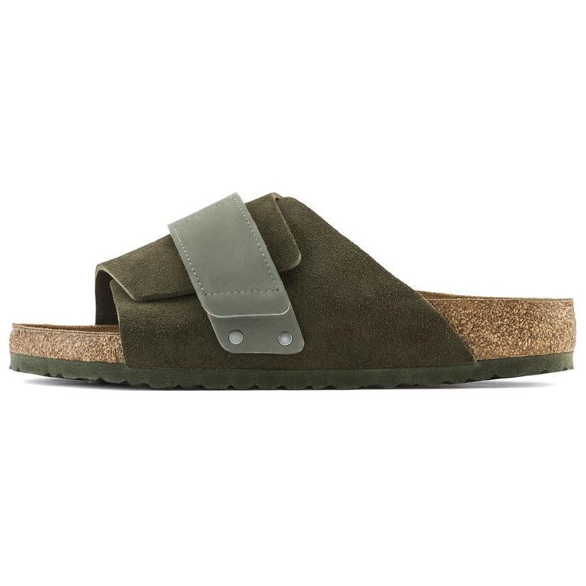 

Сандалии из замши и кожи Kyoto «Тимьян» Birkenstock, Green