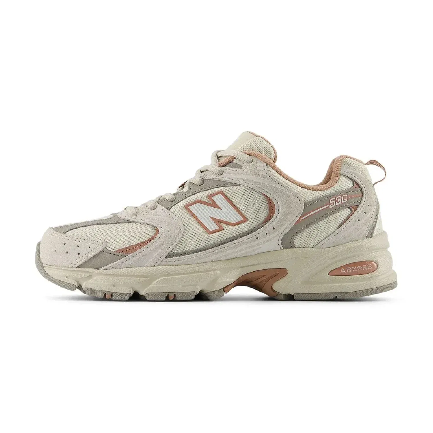 Кроссовки New Balance 530 U530SMA для мужчин, модель Timberwolf, спортивные беговые кроссовки LIQ326, белый — фото 2