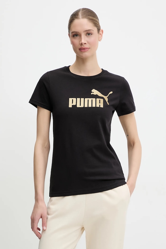 

Хлопковая футболка Puma, черный