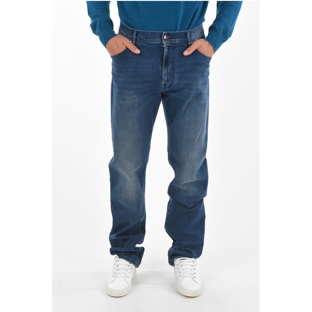 

Джинсы ID LUXURY DENIM с 5 карманами, средней степени стертости Corneliani, Blue