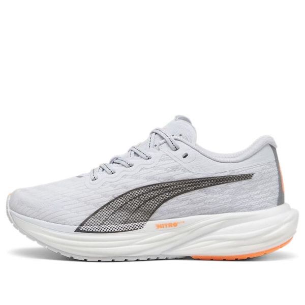 Кроссовки deviate nitro 2 'silver mist neon citrus' Puma, серебряный