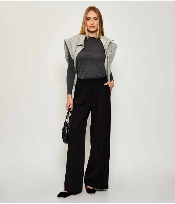 Шерстяной свитер Ferpina Slim fit Boss, серый — фото 2