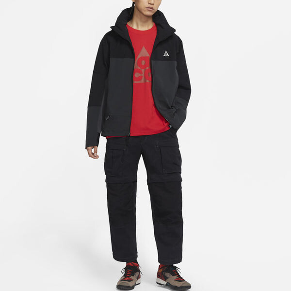 Куртка Nike Acg sun Farer Outdoor Solid Color Sports Hooded Jacket Black, черный — фото 3
