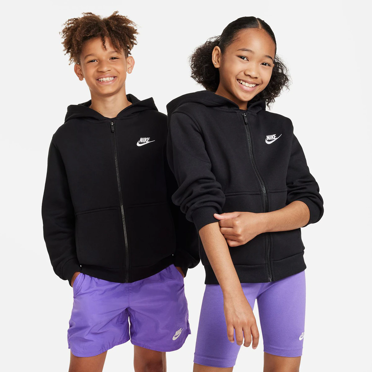 

Спортивная одежда Club Флисовая детская толстовка Nike, черный/белый