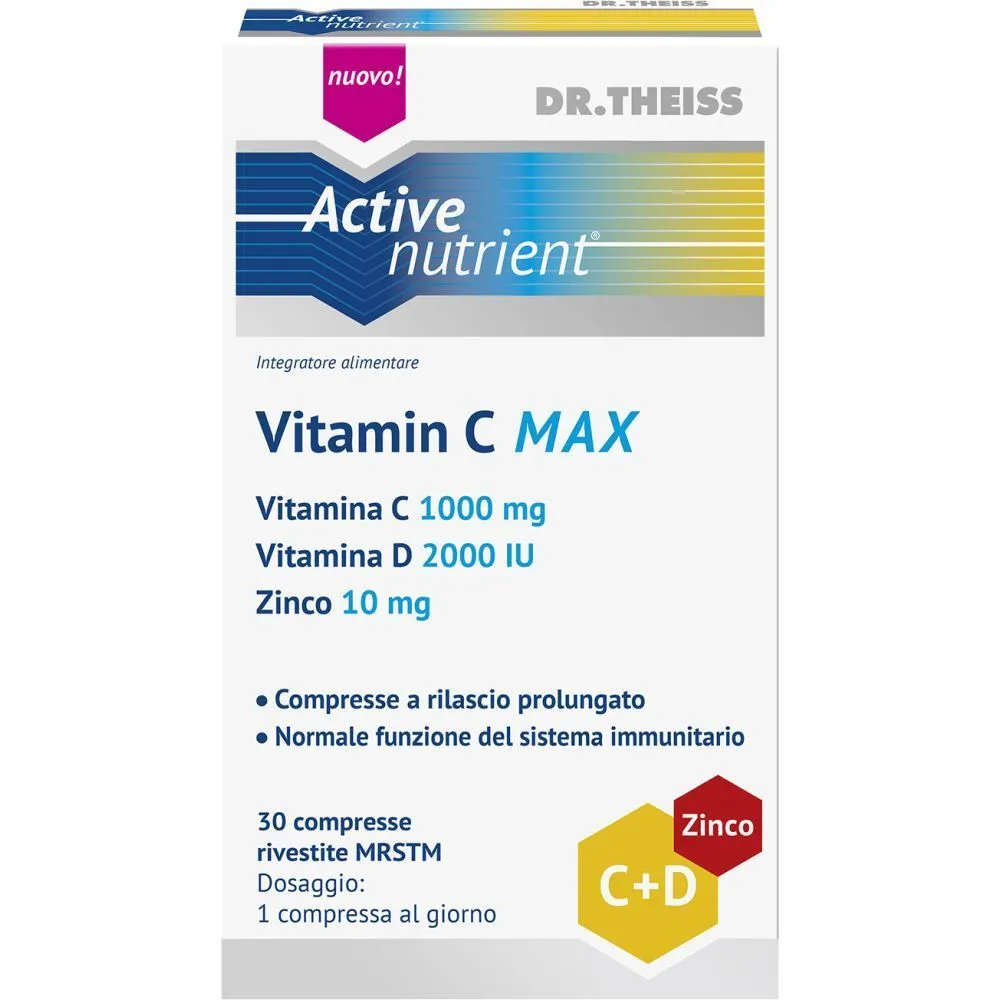 

Theiss Active Nutrient Витамин С Макс. 30 таблеток Naturwaren