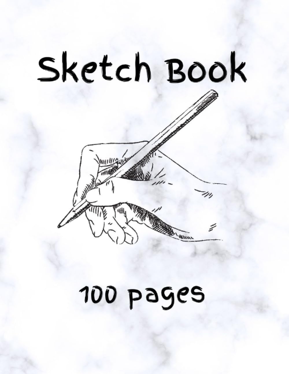 

Sketchbook: 100 Pages for Drawing, Doodling, Painting and More, 8.5x11, Marble Cover (Independently published)
