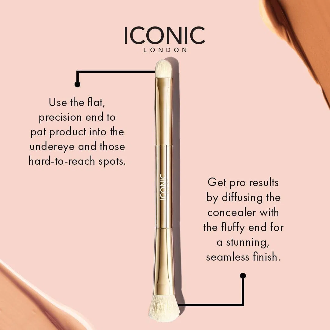 Консилерная кисть Iconic London Duo Brush для жидких и кремовых средств — фото 3
