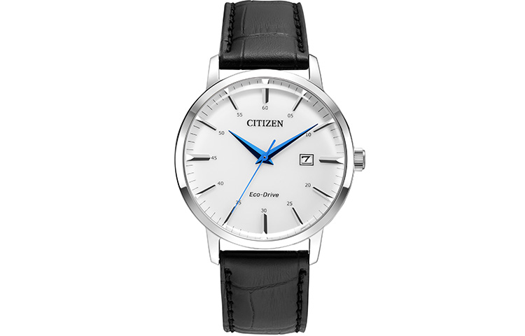 

CITIZEN Часы Eco Drive Series Light Powered Quartz Movement Cow Leather Strap Watch Unisex White Dial